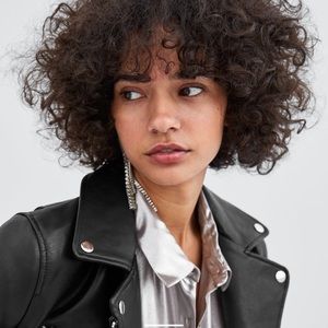 Zara faux leather jacket
